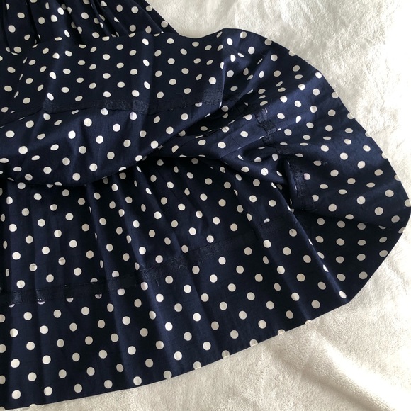 VINTAGE/ 1950s belted polka dot swing dress - Picture 7 of 15